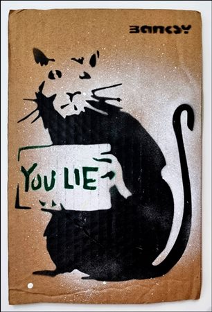 BANKSY Regno Unito XX sec. "Rat. You lie"