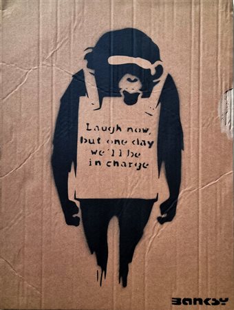 BANKSY Regno Unito XX sec. "Monkey Laugh now"