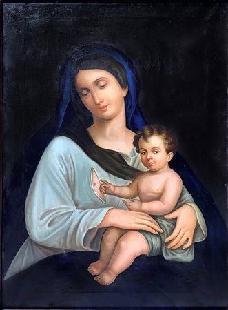 Madonna del latte con bambino, fine 19° secolo