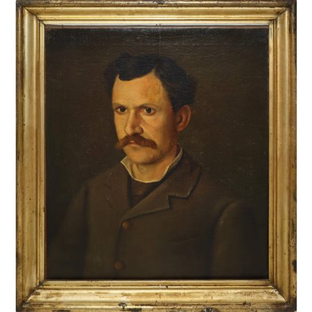Ritratto di uomo con baffi, End of the 19° secolo