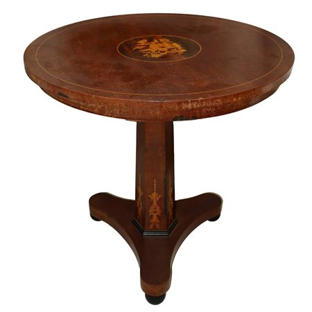 Tavolino da te rotondo, fine 19° secolo