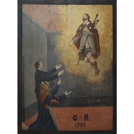 Ex Voto G. R. (Grazia ricevuta) San Rocco, 1903