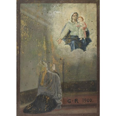 Ex Voto G. R. (Grazia Ricevuta) Madonna con bambino, 1900