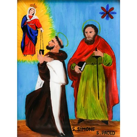 Santi Simone e Paolo davanti alla Madonna, 20° secolo