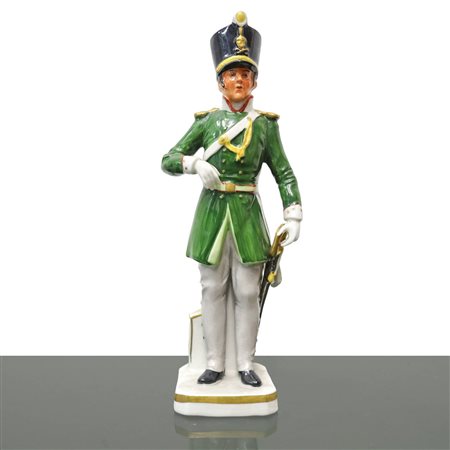 Capodimonte - Statua in ceramica Capodimonte di soldato