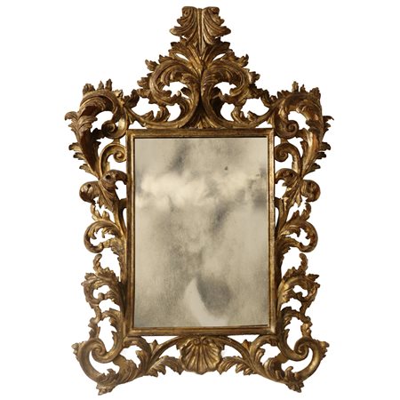 Specchiera in legno dorato