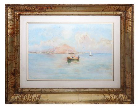 Michele Catti (Palermo 1855-Palermo 1914)  - Monte Pellegrino, fine 19° secolo