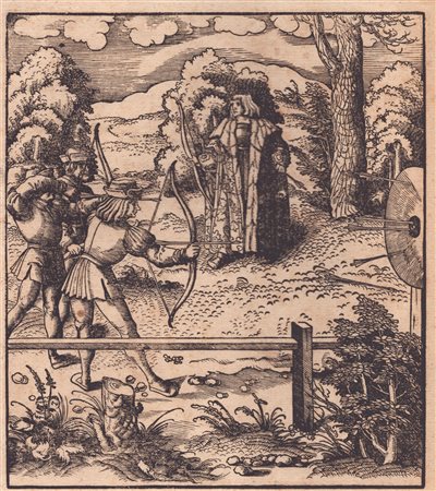 Leonhard Beck (c. 1475 - 1542) 
Der Weisskunig impara il tiro con l'arco 
 