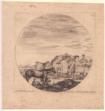 Stefano della Bella (Firenze, 1610 - 1664)  
Terme di Diocleziano 
 