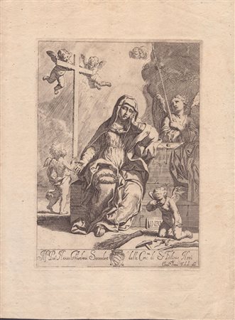 Elisabetta Sirani (Bologna, 1638 - 1665) 
Madonna Addolorata 1657
 