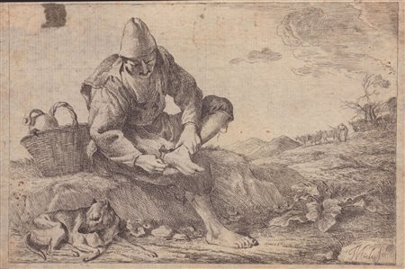 Jan Miel (1599 - 1663) 
Contadino che estrae la spina del piede 
 