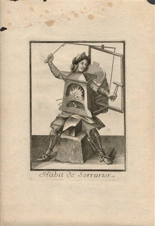 Nicolas de Larmessin II (copia da) (1645 ca. - 1725) 
Habitat de Serrurier 
 