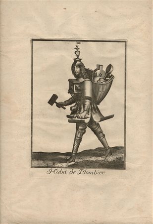 Nicolas de Larmessin II (copia da) (1645 ca. - 1725) 
Habitat de Plombier 
 