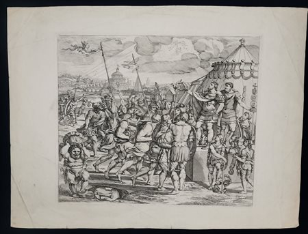 Domenico Mucci (1857 - 1866) 
Apparizione della Croce a Costantino 
 