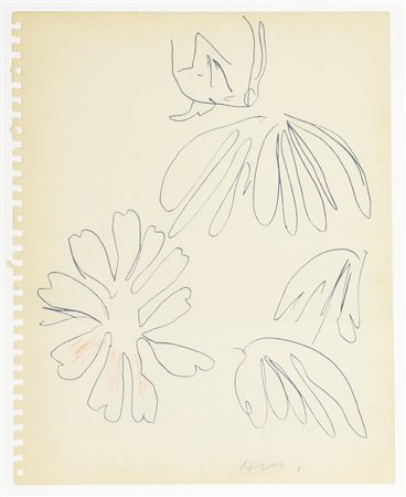 da Henri Matisse FIORI foto-litografia su carta, cm 27x21 sigla in lastra