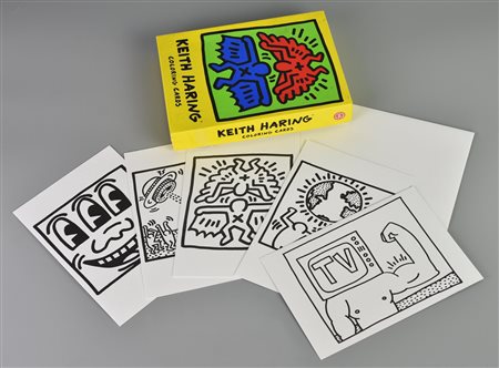 Da Keith Haring SOUVENIR set di 10 biglietti di auguri da colorare entro...