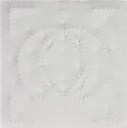 Jon Wite SENZA TITOLO, BIANCO acrilico su tela estroflessa, cm 61x61 sul...