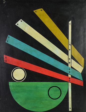 Attilio Ferracin STRUTTURA, 1967 tecnica mista su tavola,cm 65x50 firma e...
