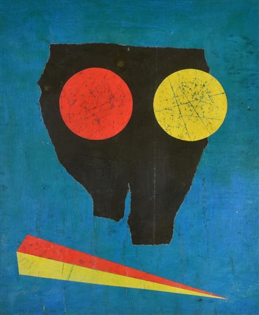 Attilio Ferracin MASCHERA, 1976 tecnica mista su tavola,cm 55x46 firma e data...