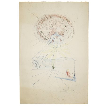 Salvador Dalì (Spanish 1904-1989)  - Composizione con l'uomo