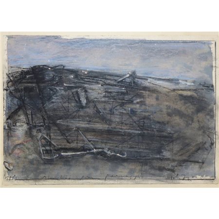 Franco Polizzi (Scicli 1954)  - Studio per paesaggio, 1981