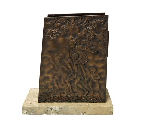 Pericle Fazzini (Grottammare 1913-Roma 1987)  - Scultura a doppia faccia