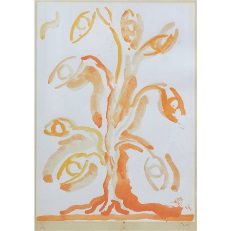 Virgilio Guidi (Roma 1891-Venezia 1984)  - Albero giallo
