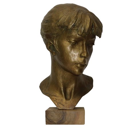 Michele Zappino (Zungri 1949)  - Testa di fanciulla