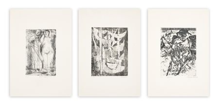 AUTORI VARI (PAULUCCI, BRANCACCIO E MAGNOLATO) - Lotto unico di 3 acqueforti