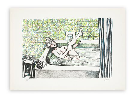 RENATO GUTTUSO (1912-1987) - Acquario, 1977