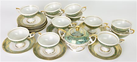 SET DI 12 TAZZINE DA CAFFE' in porcellana Bavaria, h cm 5, diam cm 7,5...