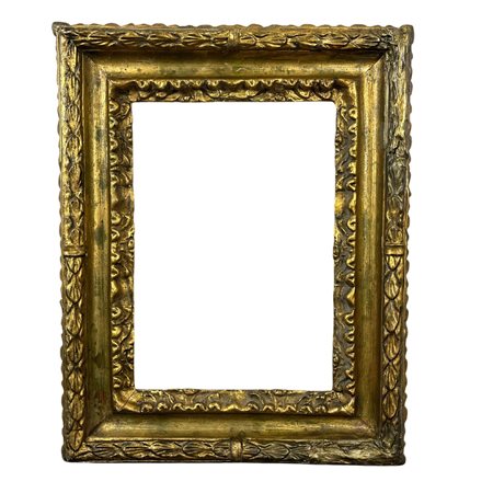 Antica cornice periodo XVIII secolo, modello Salvator Rosa. Dimensioni...