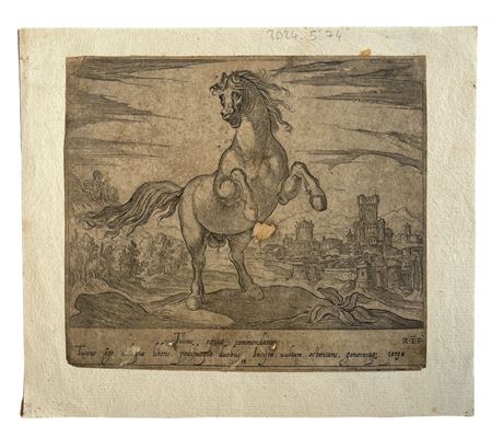 Antonio Tempesta (1555 - 1639) Tuscus equus commendatur Fine XVI secolo...