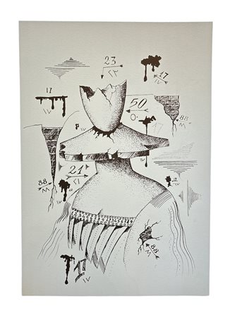 Antonino Bucaro (1953 - ) Senza titolo litografia su carta cm 49 x 34,5 Prova...