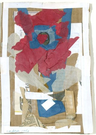 CADORIN GUIDO (Venezia 1892 - Venezia 1976) "Senza titolo" 1964 Collage su...