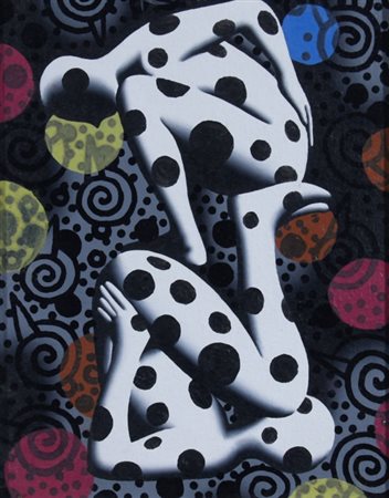 KOSTABI MARK (Los Angeles 1960) "Dot's all folks" 2000 Olio su tela cm. H:...