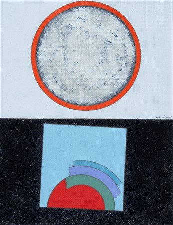 CARMI EUGENIO (Genova 1920) "MobilitÃ dello sguardo" 2007 Acrilici e vernice...