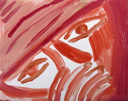 GUIDI VIRGILIO (Roma 1891 - Venezia 1984) "Le maschere" 1971 Olio su tela cm....