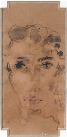 DE PISIS FILIPPO (Ferrara 1896 - Milano 1956) "Bacco" 1939 Acquerello su...