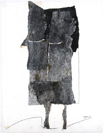 CRIPPA ROBERTO (Monza 1921 - Bresso 1972) "Senza titolo" 1960 Collage su...