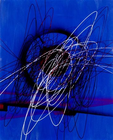 CRIPPA ROBERTO (Monza 1921 - Bresso 1972) "Spirali" 1951 Olio su tela cm. H:...