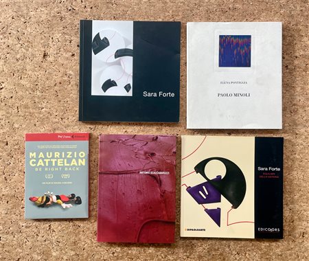 ARTE CONTEMPORANEA ITALIANA - Lotto unico di 4 cataloghi e 1 DVD