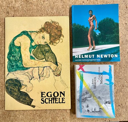 ANDY WARHOL, EGON SCHIELE E HELMUT NEWTON - Lotto unico di 3 cataloghi