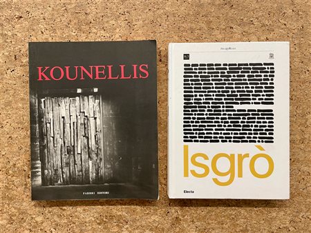 JANNIS KOUNELLIS E EMILIO ISGRÒ  - Lotto unico di 2 cataloghi