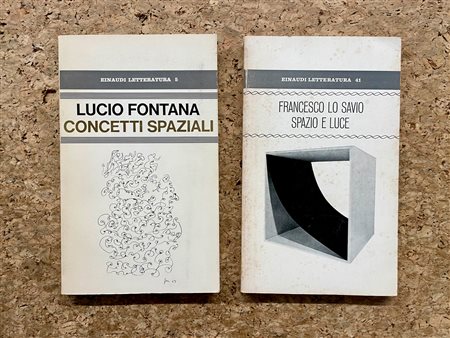 LUCIO FONTANA E FRANCESCO LO SAVIO - Lotto unico di 2 cataloghi