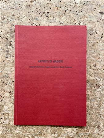 ALIGHIERO BOETTI - Appunti di viaggio. Tappeti kalashnikov tappeti geografici, Boetti, Sarenco, 2002