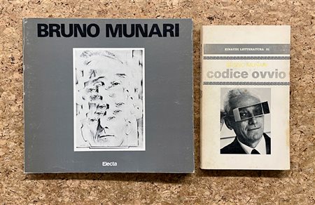 BRUNO MUNARI Lotto unico di 2 cataloghi: Bruno Munari. Opere 1930-1986, 1986...
