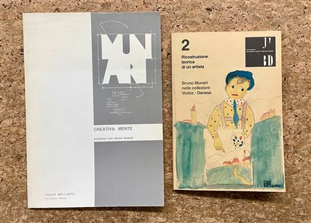 BRUNO MUNARI Lotto unico di 2 cataloghi: incontro con Bruno Munari. Creativa...