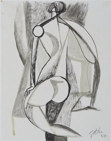 GUTTUSO RENATO (1912 - 1987) - SENZA TITOLO, 1947.