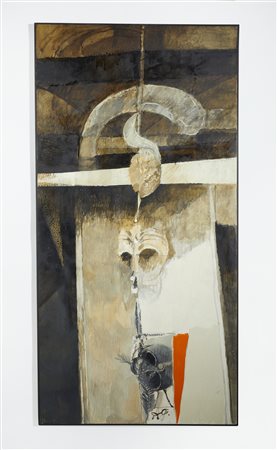 GIANQUINTO ALBERTO (1929 - 2003) - LA SPUGNA DELL'ACETO SULLA PALA DELL'ELMO E DEL TORSO, 1968.